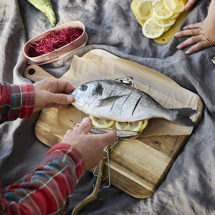 Fiskevender til grill