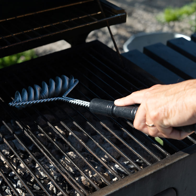 Grillbørste i rustfrit stål