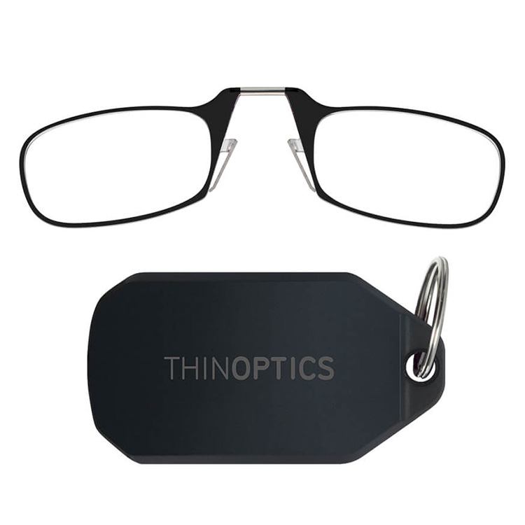 Foldbare læsebriller med nøglering, Sort