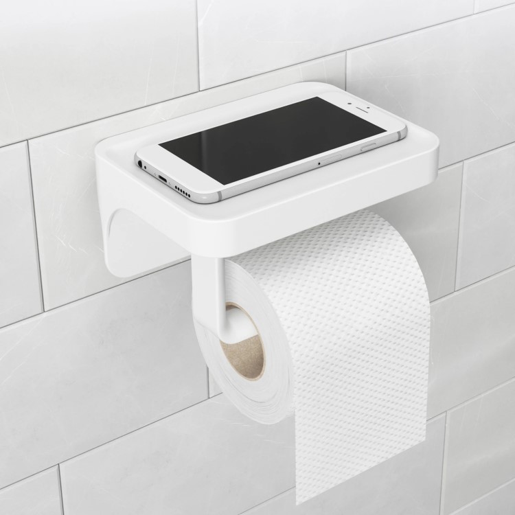 Toiletpapirholder med hylde