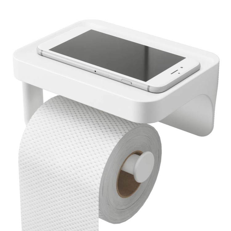 Toiletpapirholder med hylde