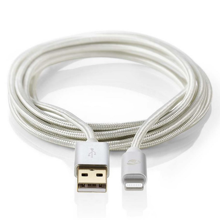 Langt USB-kabel i stof